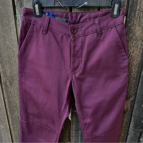 Askov Finlayson Men’s The Explorer Japanese Cotton Canvas Pant In Maroon Sz 28